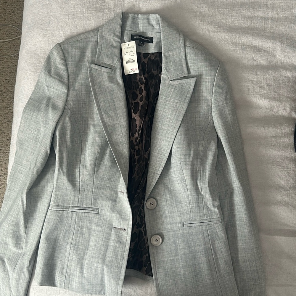 Express light gray blazer- never worn
